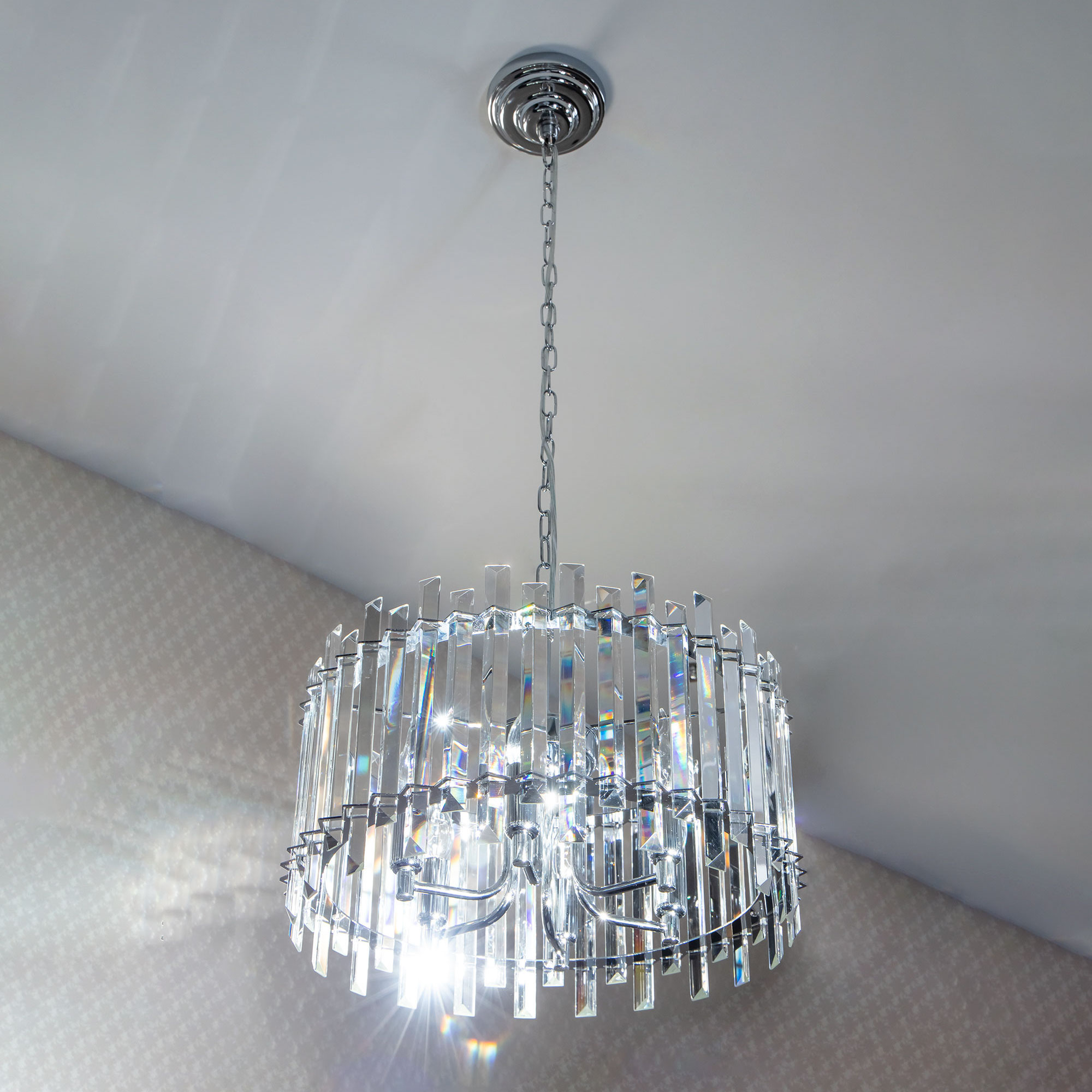 Citilux Ингвар CL334161 Люстра подвесная хрустальная Хром арт. 88777