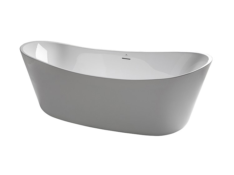 NOKEN LOUNGE FLUID Ванна акриловая свободностоящая на ножках, 170х80х62H см, белый глянцевый арт. 32448