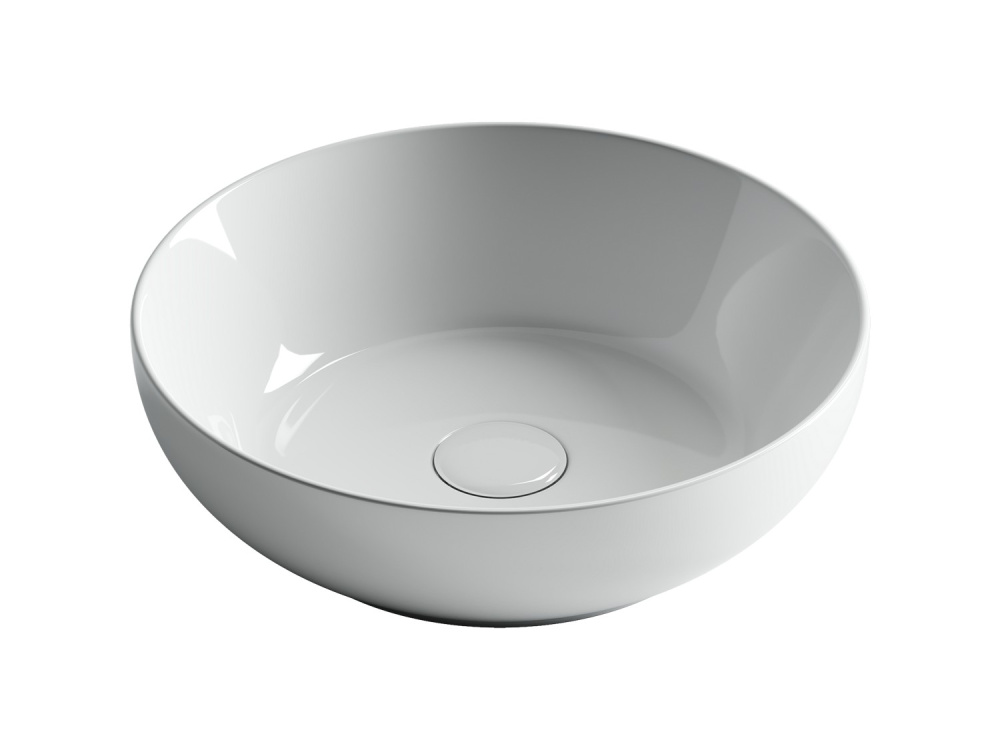 CERAMICANOVA Element Раковина накладная круглая 370х370хH110 мм, белый арт. 77395