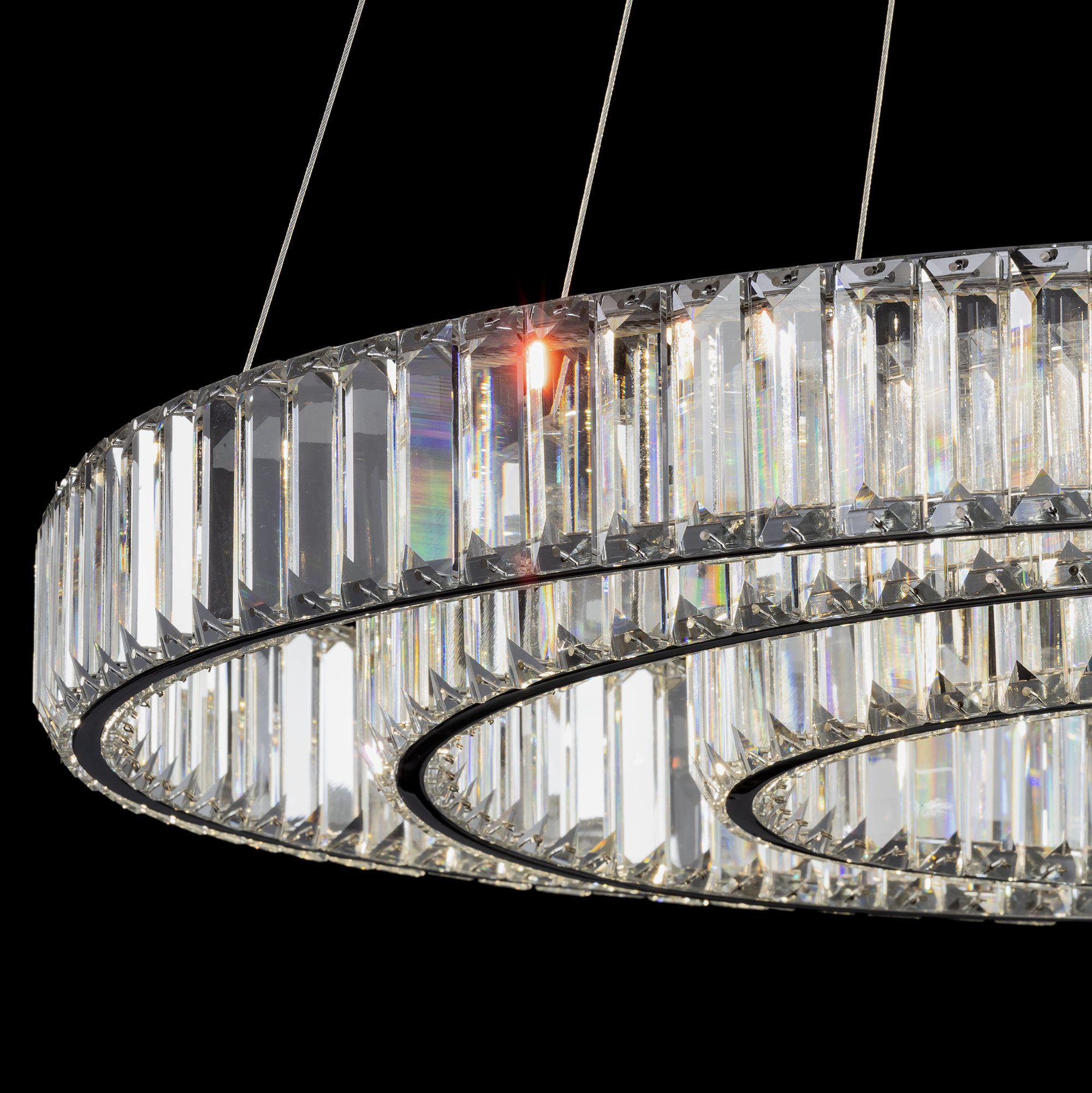 Citilux Чезаре CL338381 LED Люстра хрустальная с пультом Хром арт. 89037