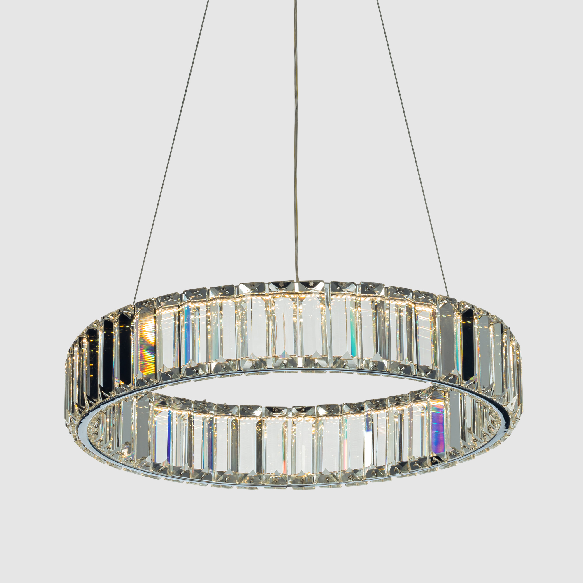 Citilux Чезаре CL338141 LED Люстра хрустальная с пультом Хром арт. 89036