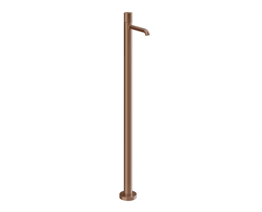 GESSI HABITO CESELLO Внешняя часть напольного смесителя для раковины, БЕЗ ДК, Copper Brushed PVD арт. 35374