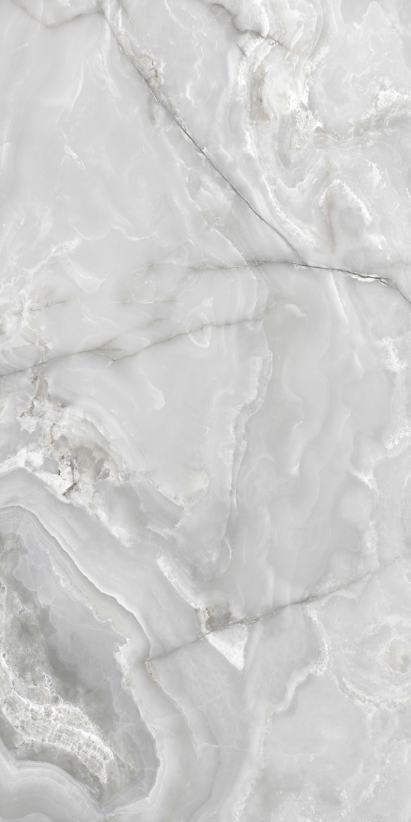 Керамогранит  ONYX&MORE SILVER ONYX GLO 6MM R 120x240 арт. 84025