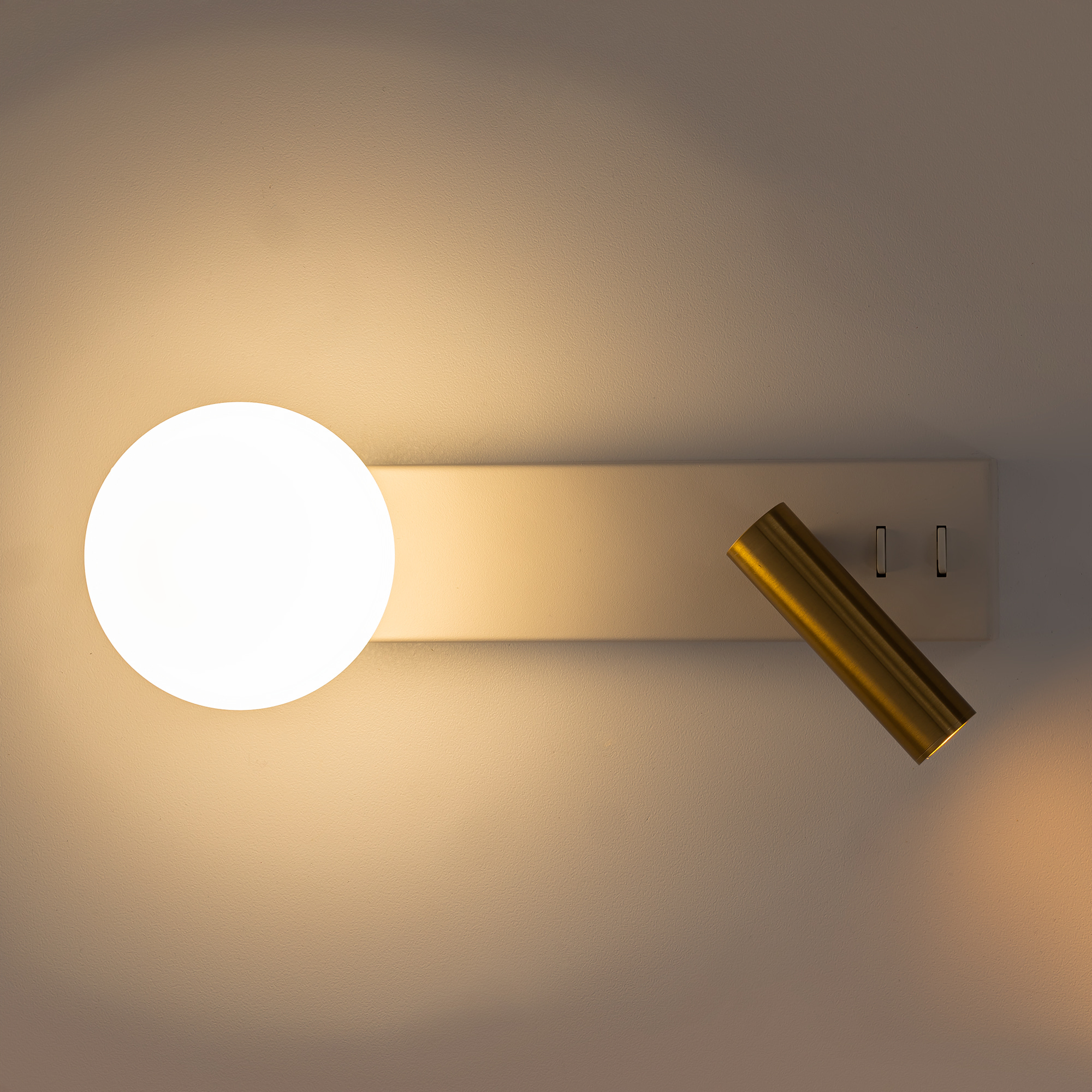 Citilux Декарт CL704450 LED Светильник с выключателем Белый+Бронза арт. 89376