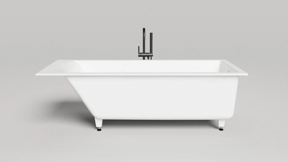 Salini CASCATA 180 Ванна встраиваемая 1806х802х593/610 мм, S-Sense, белый матовый арт. 32349