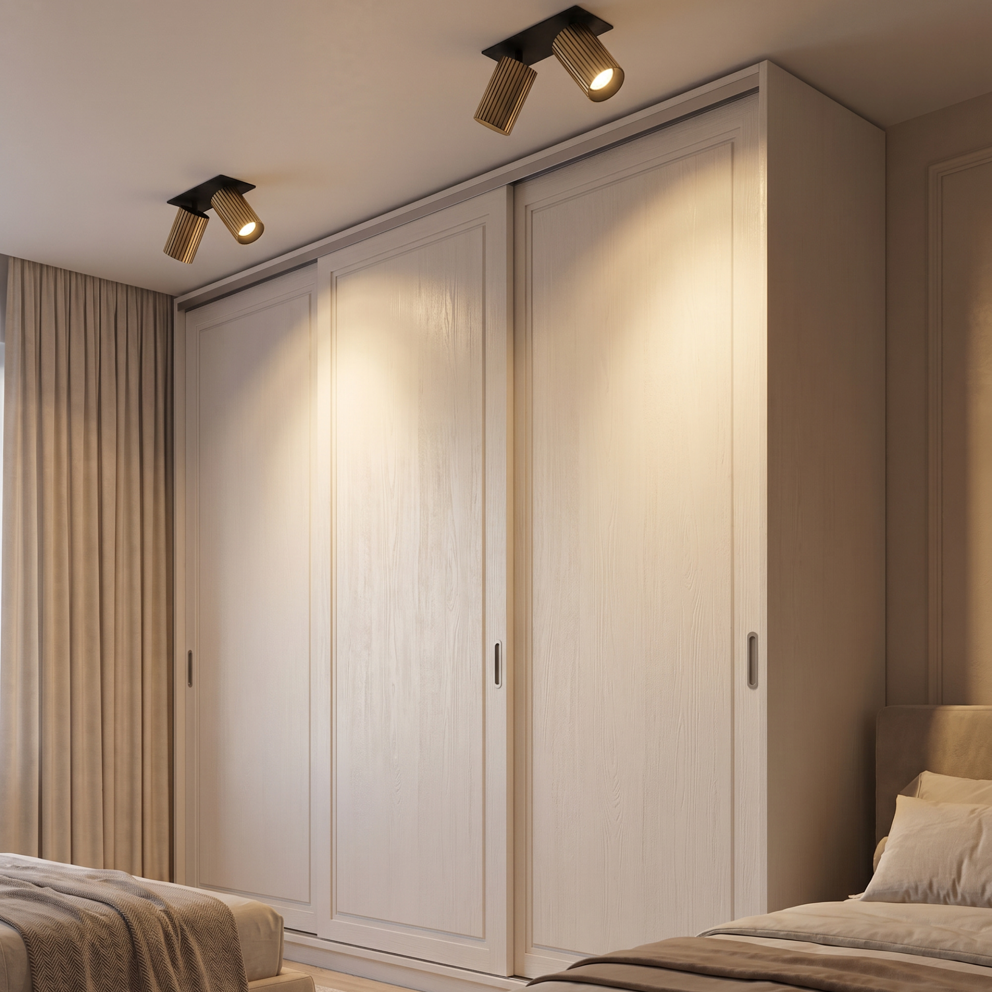 Citilux AXEL CL512D23R Спот поворотный встраиваемый двойной Бронза Рифлёный арт. 89827