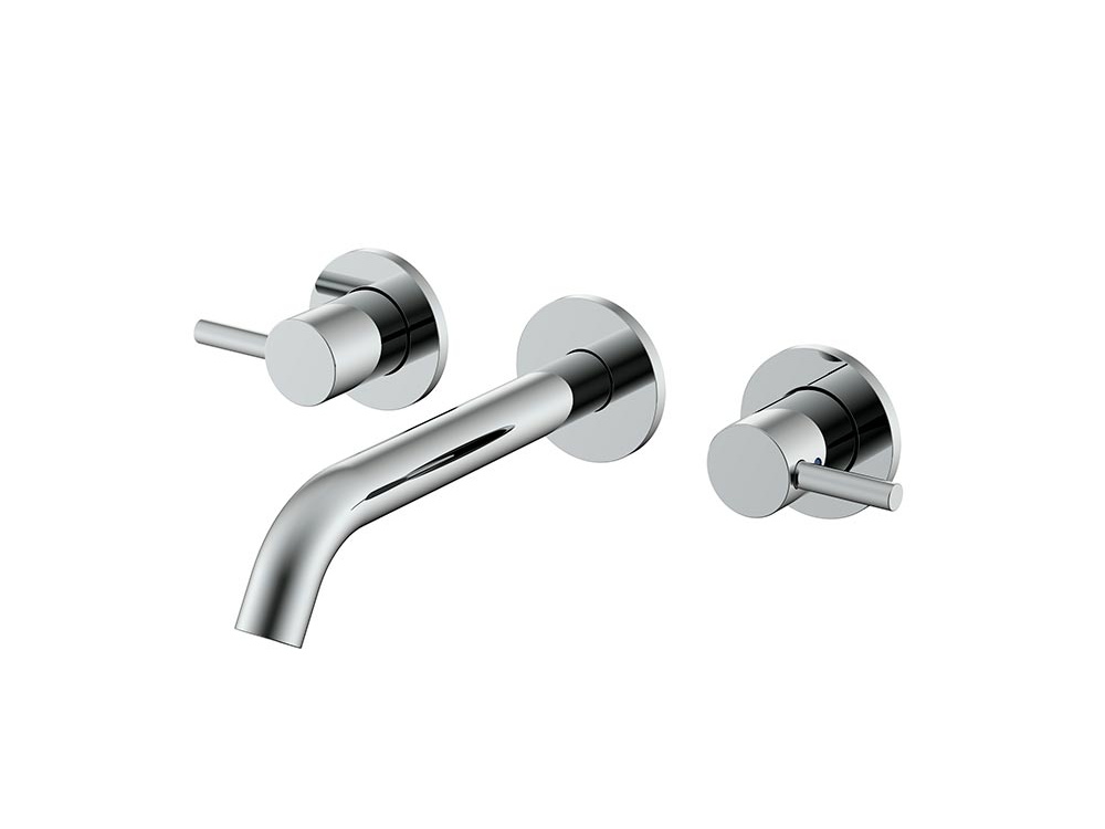 NEMO ROUND Смеситель из стены для раковины на 3 отверстия, CHROME PLATED арт. 35532