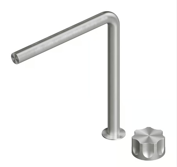 QUADRO DESIGN MODO Смеситель на раковину прогрессивный, 2 отверстия,AISI316L Brushed Stainless Steel арт. 35810