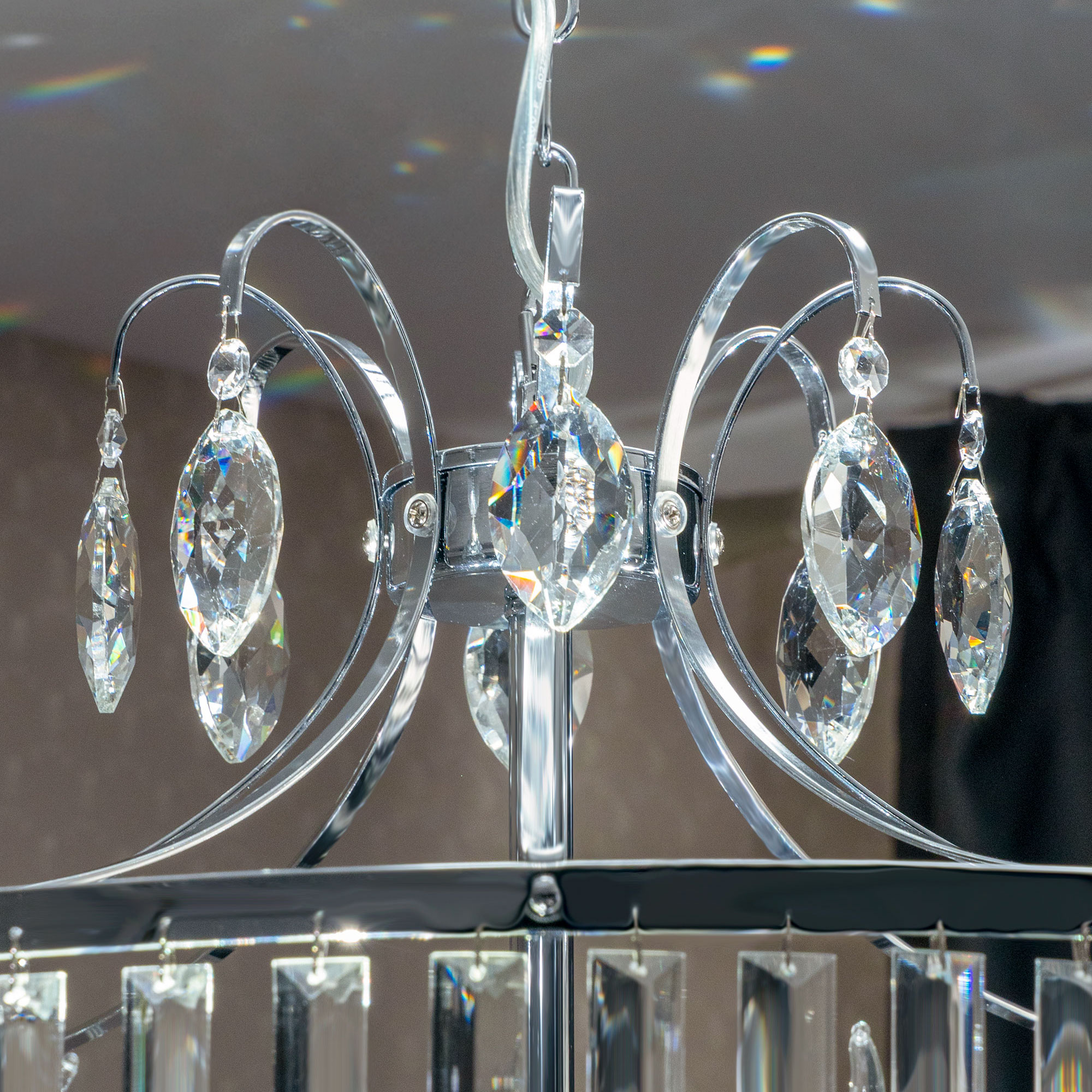 Citilux Инга CL335181 Люстра подвесная хрустальная Хром арт. 88772