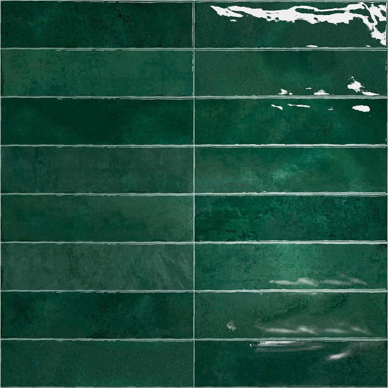 Керамическая плитка Найроби зелёный / Nairobi green 7,5x30 арт. 73257