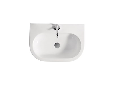 KERASAN FLO Раковина подвесная, 60x42 см, с 1 отверстием, белый арт. 36520