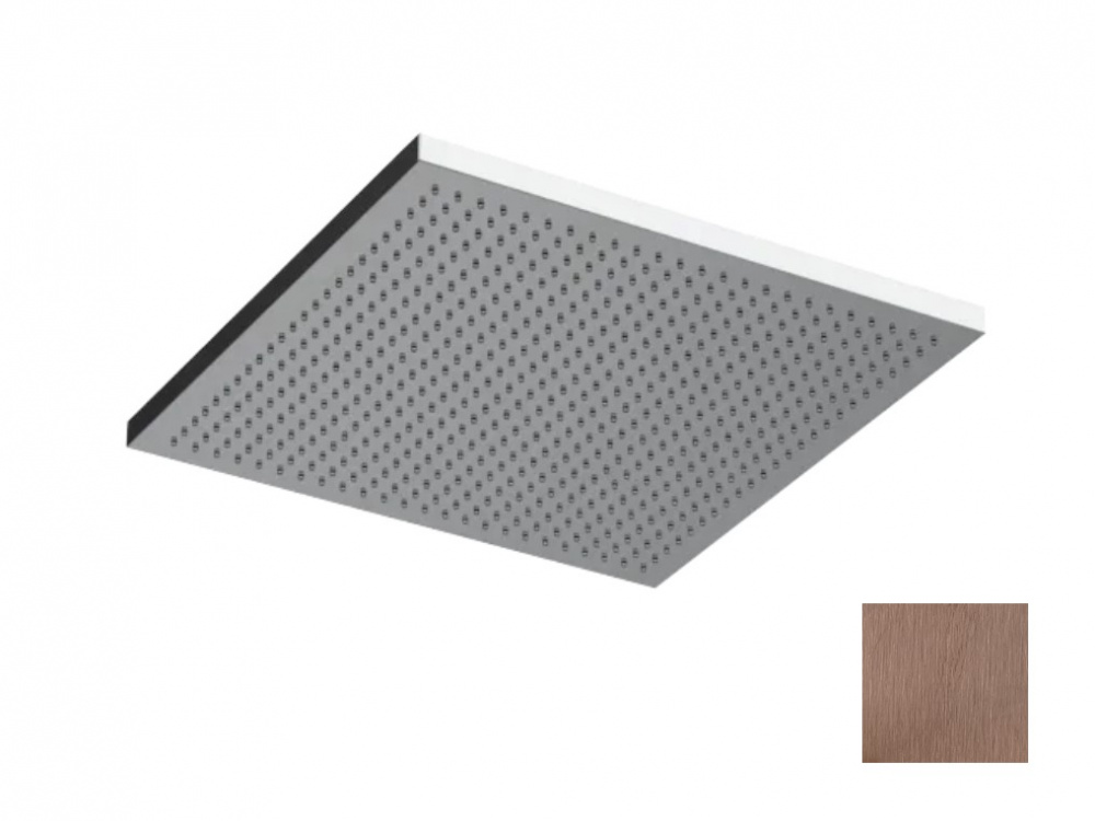 ALMAR Душ потолочный, 300х300 мм (без держателя) с функцией Velvet Rain, CO PVD Brushed Copper арт. 40162