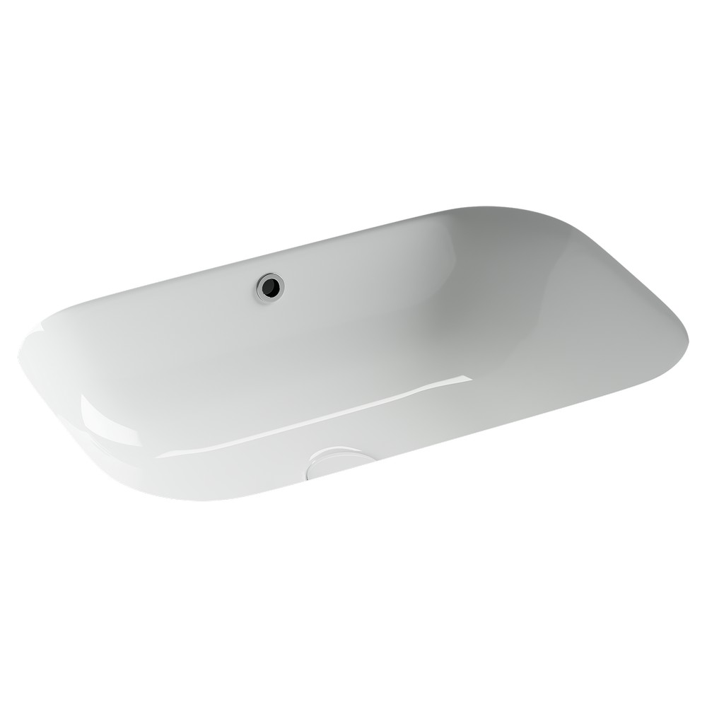 CERAMICANOVA Era Раковина встраиваемая снизу с переливом, 610x405x190 мм, белый арт. 77496