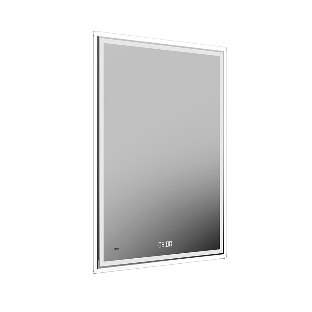 TE.mi.60 Зеркало Tecno/Текно c LED 60 с подсветкой, с функцией антизапотевание, белое глянцевое арт. 125237