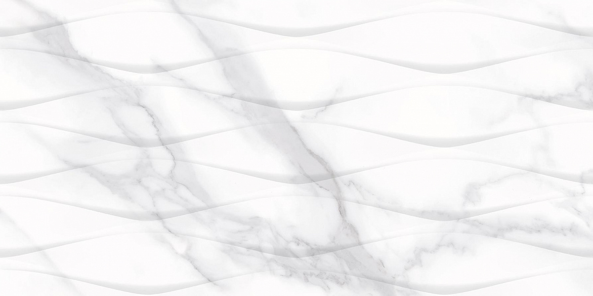 Керамическая плитка Калакатта сильвер рельеф / Плитка 31,5*63 Calacatta silver rel 33 арт. 72682