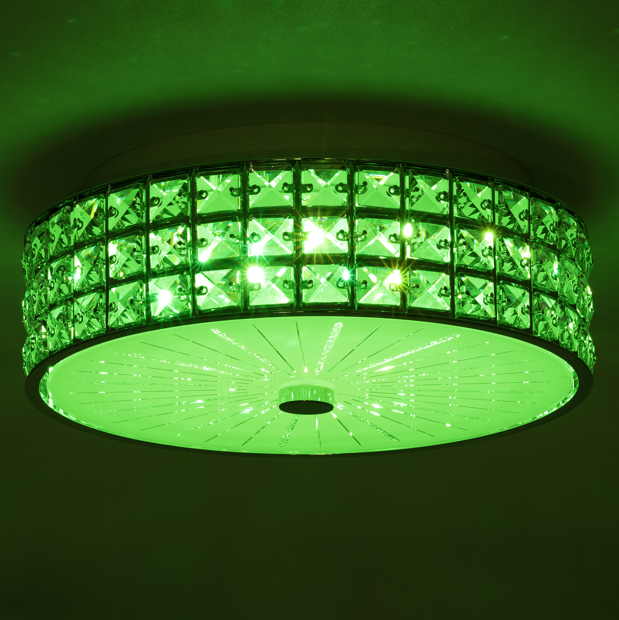 Citilux Портал CL32413G1 LED RGB Люстра хрустальная с пультом Хром арт. 89064