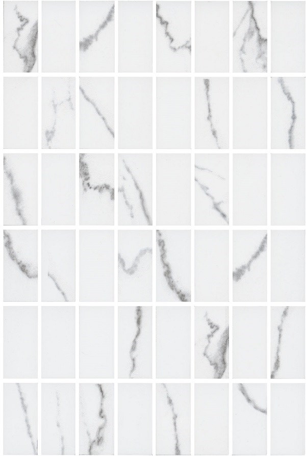 MM8380 Декор Мираколи мозаичный белый глянцевый 20x30x0,69 арт. 203395