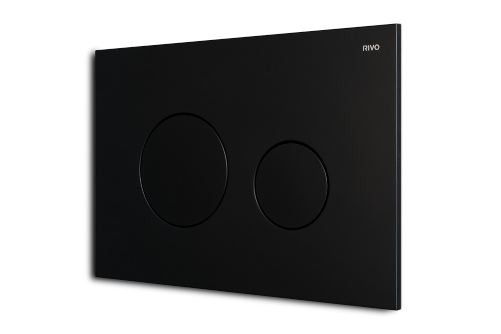 RIVO Touch Neo Панель двойного смыва для баков RIVO Set A, Черный матовый арт. 161584