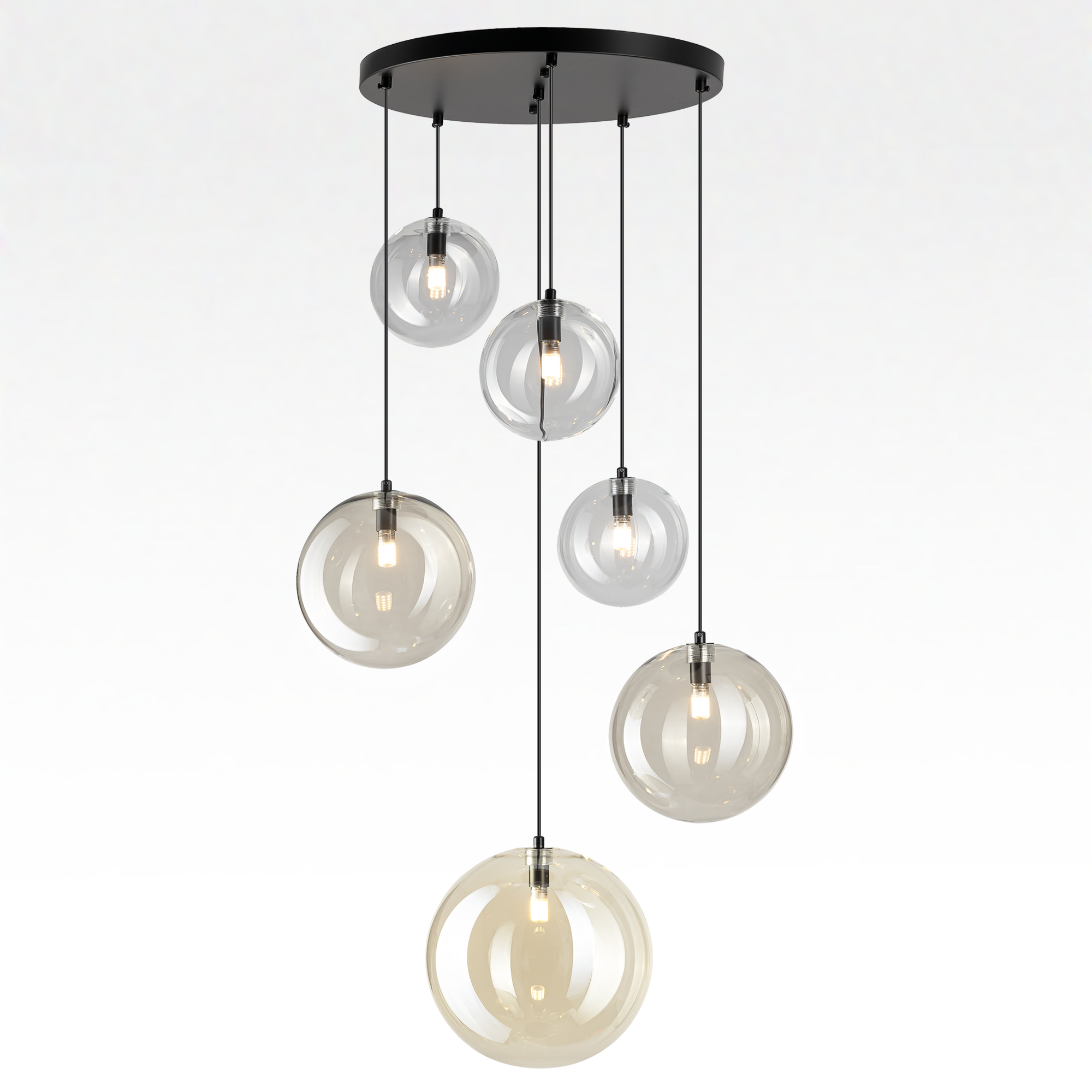 Citilux ORTON CL202163 Люстра каскадная Микс арт. 89582