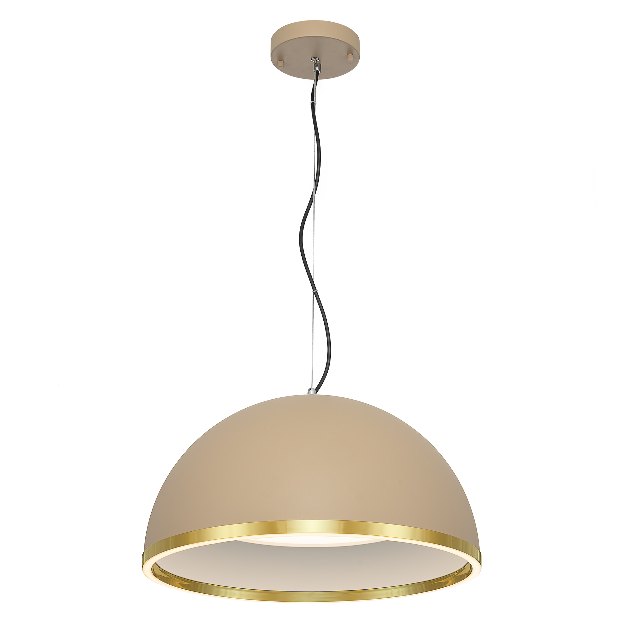 Citilux FLOOM CL736252 Светильник подвесной с пультом Бежевый+Золото арт. 89797