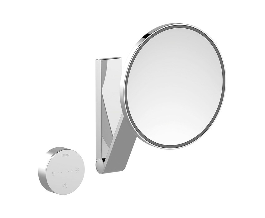 KEUCO Косметическое зеркало iLook_move IP 24 с подсветкой, 5-уровневое, 220-240 В, < 0,5 Вт, хром арт. 30983