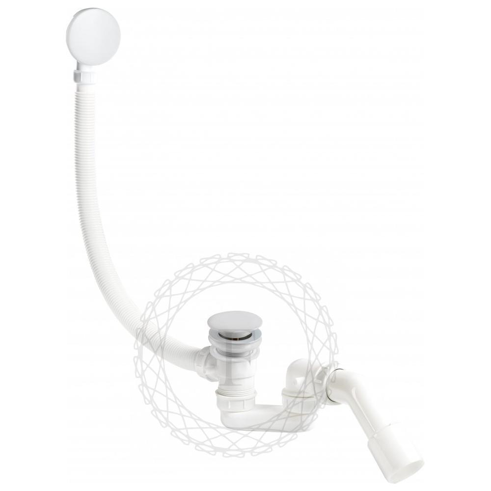 Слив-перелив (автомат, 90 см.) FILARETE FL90W, белый арт. 187428