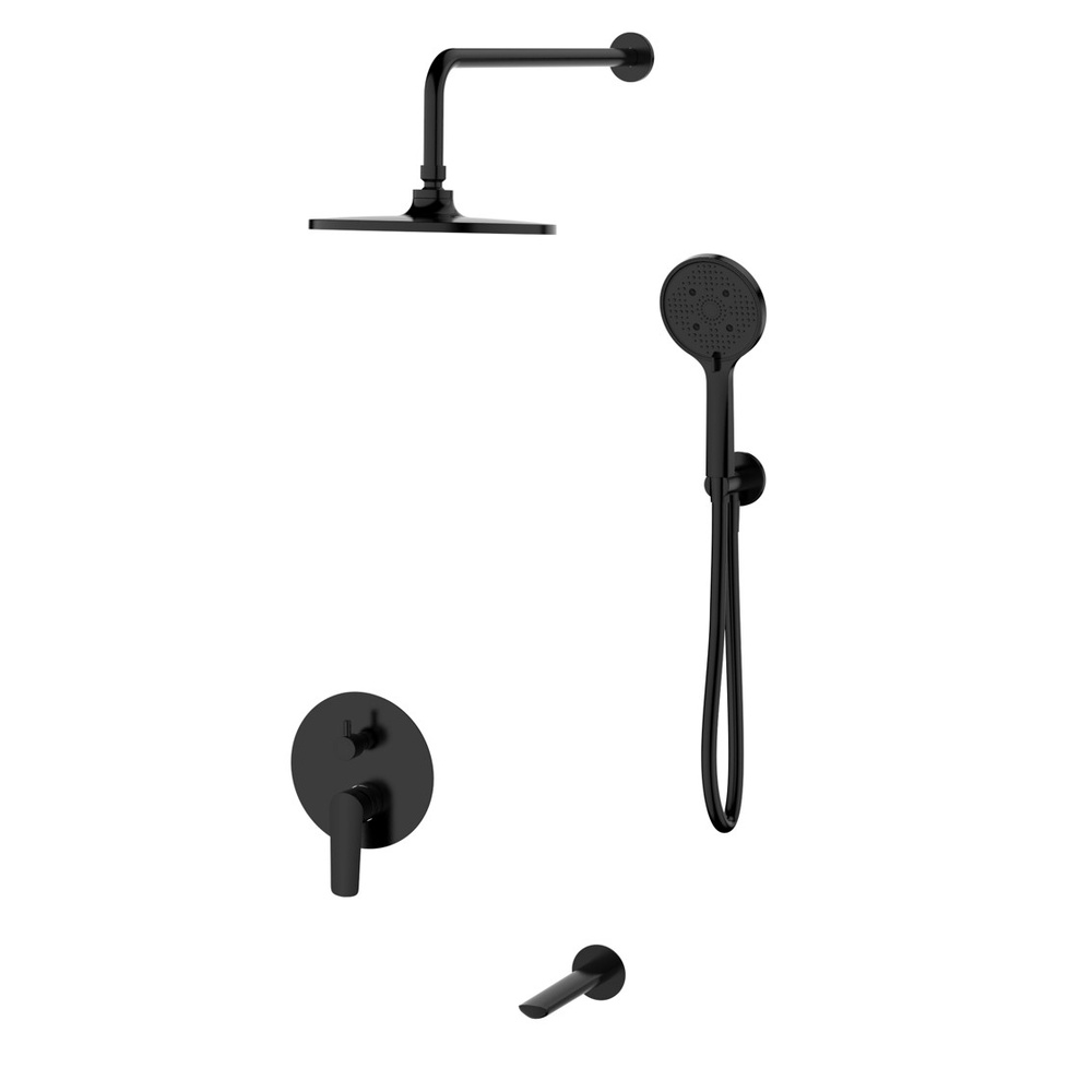 Душевая система встраиваемая ESKO Lagos Black SET7in1LGB, черный арт. 192107