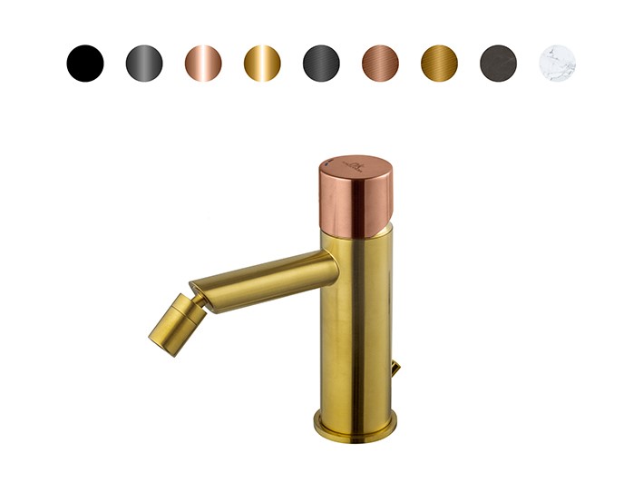 NOKEN ROUND CUSTOM Смеситель для биде, 5 л/мин, с ДК, брашированное золото/colors. арт. 35776