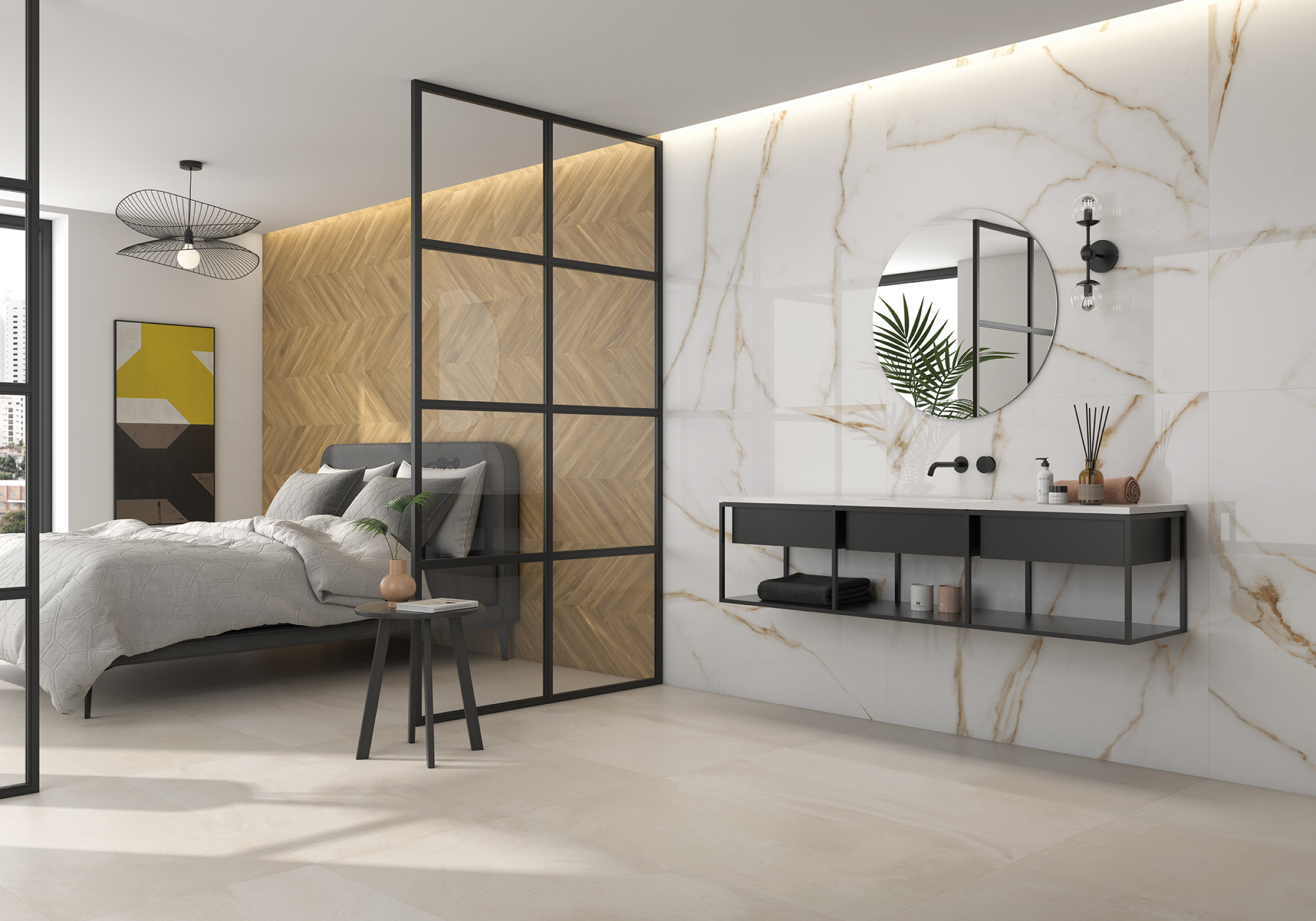Плитка Geotiles Brera Gold 60x60 Compacglass (1,44 кв.м.) арт. 53046
