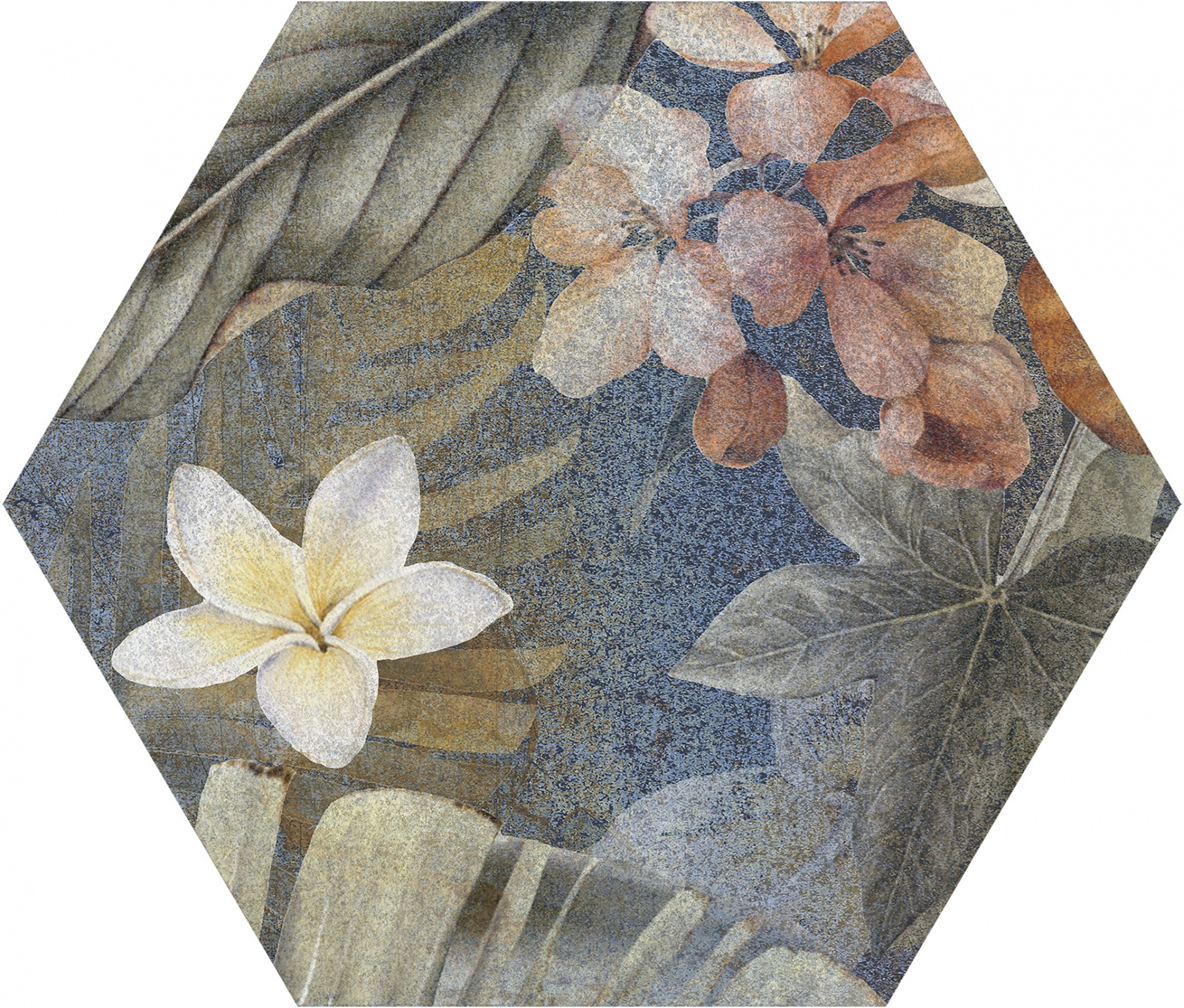 Керамогранит HIBISCUS Blue Matt Hexa 23,2x26,7 арт. 122666