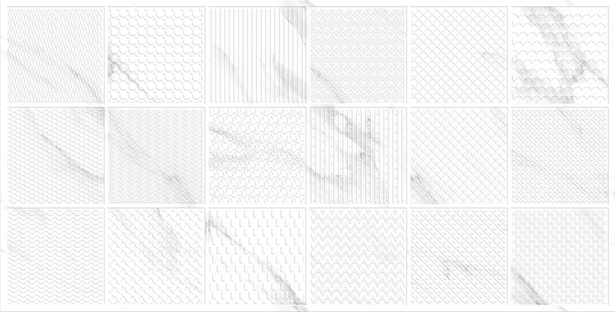 Керамогранит CORTINA Liniar Selina Ice Bianco Carving 60x120 арт. 71837