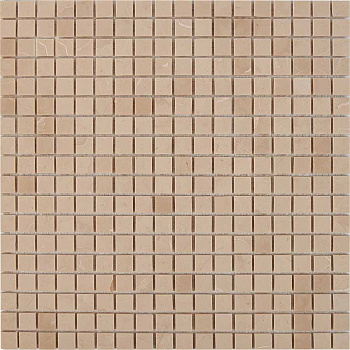 Вывод из ассортимента PIX 226 Crema Nova, чип 15х15 мм, сетка 300х300х4 мм, Полированная арт. 73709