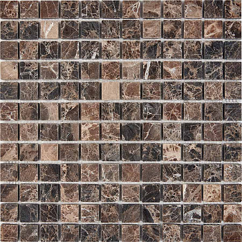 PIX 220 Dark Emperador, чип 23x23 мм, сетка 305х305x6 мм, Матовая арт. 73755
