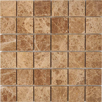 PIX 223 Light Emperador, чип 48x48 мм, сетка 305х305x6 мм, Полированная арт. 73758