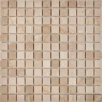 PIX 232 Cream marfil, чип 23x23 мм, сетка 305х305x6 мм, Полированная арт. 73761