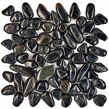 PIX264 из гальки Blaсk stone, чип произвольный, сетка 305х305 мм арт. 73778