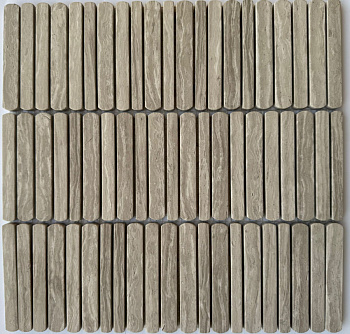 PIX 357 White Wooden, чип 10/12/15*100 мм, сетка 300х305x8 мм, Полированная арт. 82335