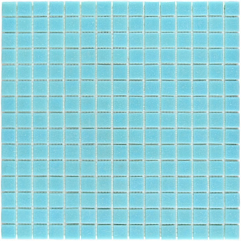 Плитка декоративная стеклянная  Simple Blue/Простой синий 20*20 327*327 бумага арт. 90276