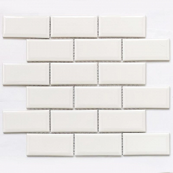 Плитка декоративная керамическая Brick White/Брикет белый 6*45*95 288*292 арт. 90294
