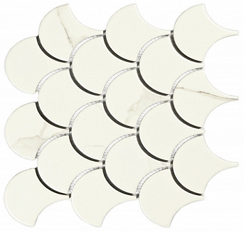 Плитка декоративная керамическая Calacatta-scale/Калакатта чешуйчатый 6*74.4*70 255*219 арт. 90300