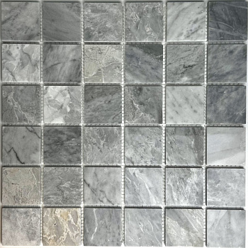 Плитка декоративная каменная Italy Grey-48/Италия серый-48 7*305*305 арт. 90502
