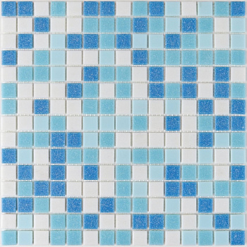 Плитка декоративная стеклянная Aqua 200/Вода 200 4*20*20 327*327 бумага арт. 90552