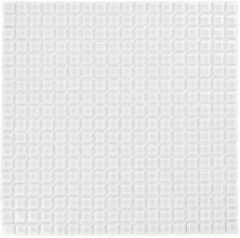 Плитка декоративная стеклянная Super white/Супер белый 15*15*4 300*300 арт. 90567