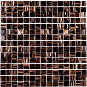Плитка декоративная стеклянная Choko/Шоколад 4*20*20 327*327 арт. 90638