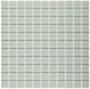 Плитка декоративная стеклянная White glass/Белое стекло 4*25*25 300*300 арт. 90639