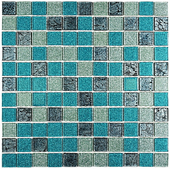 Плитка декоративная стеклянная Breeze/Бриз 4*25*25 300*300 арт. 90648
