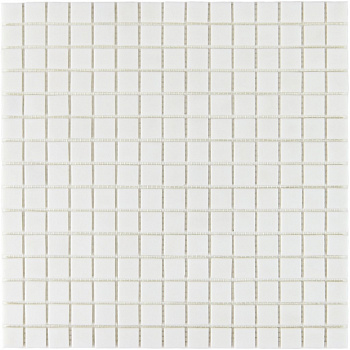 Плитка декоративная стеклянная Simple White/Простой белый 4*20*20 327*327 бумага арт. 90680