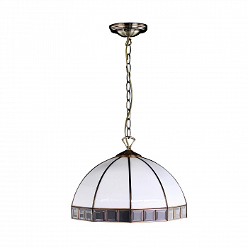 Citilux Шербург-1 CL440132 Люстра витражная подвесная Бронза арт. 88127