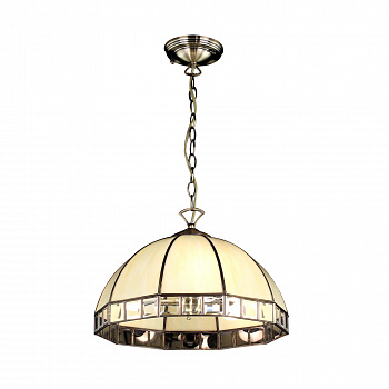Citilux Шербург-1 CL440131 Люстра витражная подвесная Бронза арт. 88295