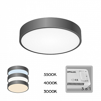 Citilux Купер CL72424V1 LED Светильник потолочный Чёрный арт. 88845